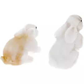 Скульптуры из ангидрита "Парочка зайчиков"